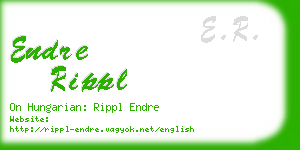 endre rippl business card